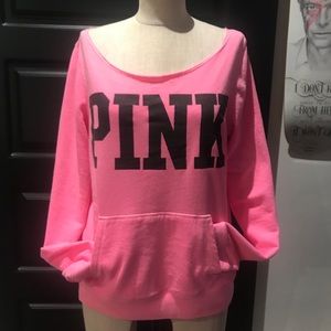 PINK lightweight sweatshirt women size medium.